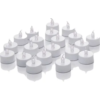 led svíčka LED čajová svíčka 3,8 cm 20 ks bílá