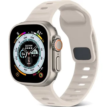 Řemínek na hodinky X-SITE Řemínek pro Apple watch silikonový sportovní 38/40/41mm starlight