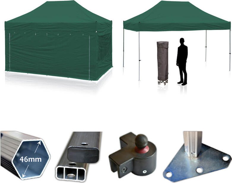 Nůžkový párty stan RedX® PROFI 3x4,5 m (Kvalitní profesionální párty stan 3x4,5 m - dostupný v 13 barvách a možností vlastního potisku)