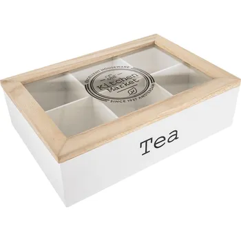 Čajový box Orion Kazeta na čajové sáčky 127184 bílá