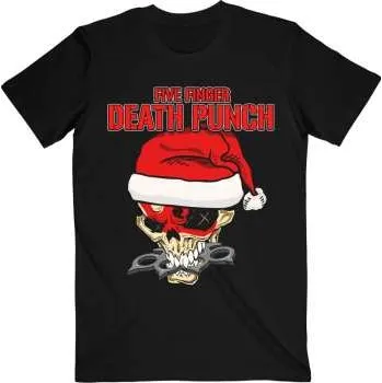 Merch Five Finger Death Punch: Five Finger Death Punch Unisex T-shirt: Santa Knucklehead (large) L