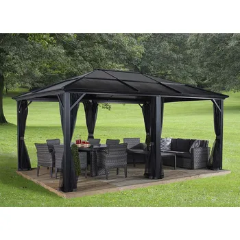 Pergola Sojag hliníková pergola MERIDIEN 1216 - Antracit (Rozměr: 365x485x270 cm)