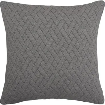 Polštář SCANquilt povlak BENE cross světle šedá 45 x 45 cm