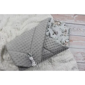 Zavinovačka Zavinovačka měkká DuetBaby Minky Grey Animals