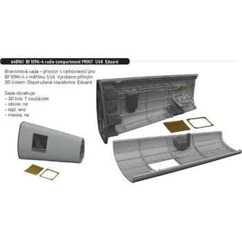 Eduard 1/48 Bf 109K-4 radio compartment PRINT (EDUARD)