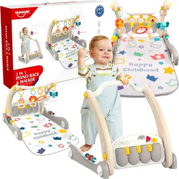 Chodítko pro seniory Chodítko 2v1 s hrací dekou a pianem