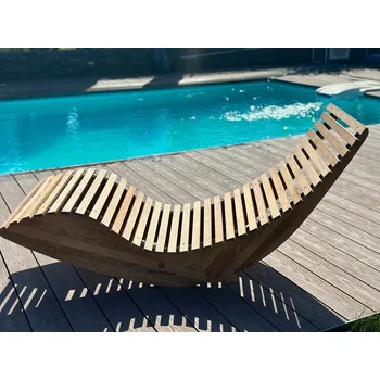 Zahradní lehátko Dřevěné zahradní lehátko