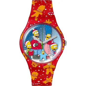 Hodinky Swatch Wondrous Winter Wonderland (The Simpsons) SUOZ361