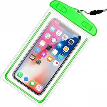 Plážové voděodolné pouzdro na mobilní telefon - Barva Zelená 04074
