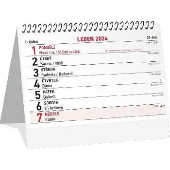 Kalendář Mini stolní kalendář 2024 - i pro podnikatele - týdenní - Leon