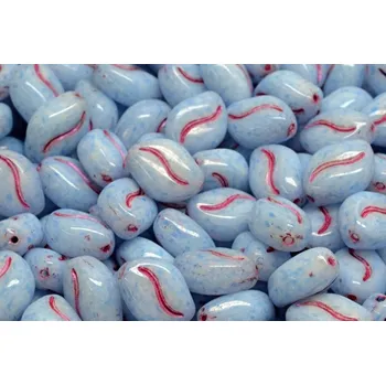 Dětské navlékací korálky Oboustranná vlnitá zrnka 11x8 mm č. 4