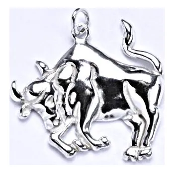 Přívěsek Stříbrný přívěsek měsíční znamení býk - P941 (Stříbrný přívěsek býk)