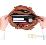 NB 2021 kožená shopperka značky Noelia Bolger - Cognac