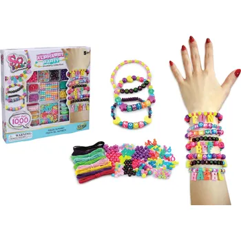 dětská sada na výrobu šperků Wiky W013593 Korálky set plastové tvorba náramků