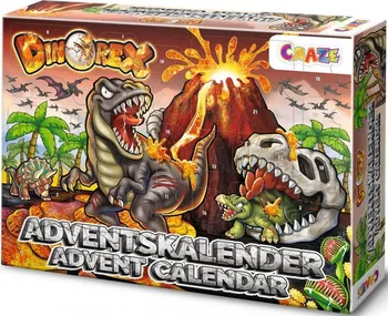 Figurka Craze Dinorex 39908 Adventní kalendář Dinosauři výbuch sopky