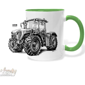 Hrnek - JCB Fastrac Barva: Zelená