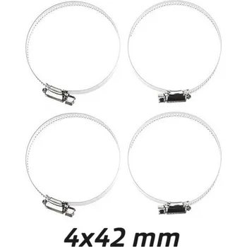 Organizace kabelů XL-AIRDD Kovová stahovací páska 4 kusy v balení pro potrubí 42mm