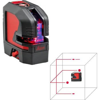 Měřící laser Křížový laser Leica Lino L2P5, Paprsek červený, Přijímač Ne