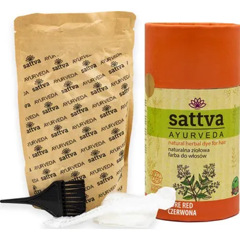 Kosmetika Henna na vlasy - Čistá Červená, 150 g, Sattva