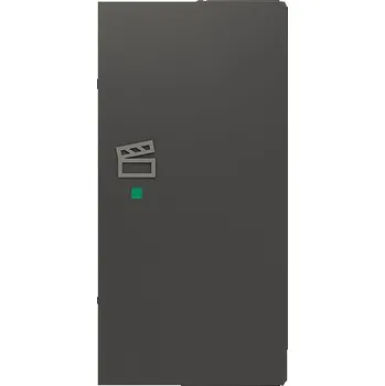 vypínač ABB - Zoni, kryt 2násobný pravý, symbol "scény", matná černá