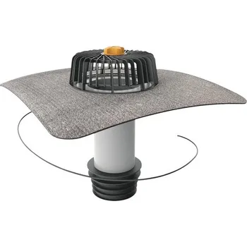 Kanalizační potrubí Vyhřívaná sanační vpust TOPWET s integrovanou bitumenovou manžetou, 109–116 mm