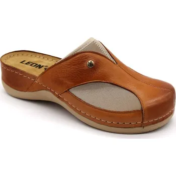 Dámská zdravotní obuv Leon Aria - Dámská zdravotní kožená obuv pro Hallux Valgus - hnědá barva Velikost: 41