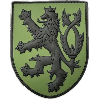 Nášivka ArmyČastolovice.cz Nášivka ČESKÝ LEV plastová ZELENÁ