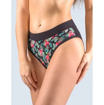 Kalhotky Gina Výhodné balení 5 kusů - Kalhotky klasické 10268P Barva/Velikost: černá, lahvová / L/XL