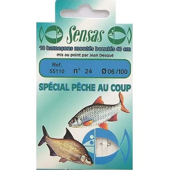 Volný čas 10ks - Hotový Návazec Sensas Match Crystal Bronze Velikost 20/0,10mm