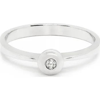 Prsten Zásnubní prsten z bílého zlata s diamantem 21ZP2302618A