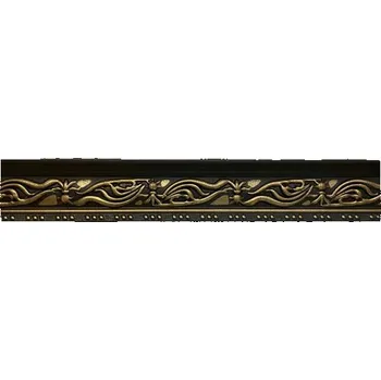 Obklad Polystyrenové dekorativní lišty vlnovky černo-zlaté