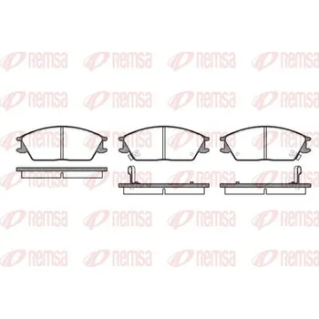 Brzdová destička Sada brzdových destiček, kotoučová brzda REMSA 0224.02