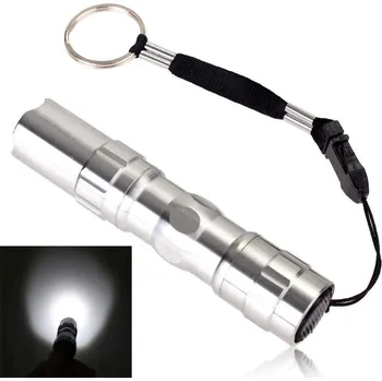 Vodotěsná LED baterka 3W - stříbrná