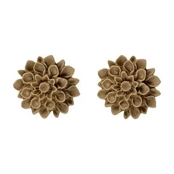 Náušnice Flowerski náušnice - nugat