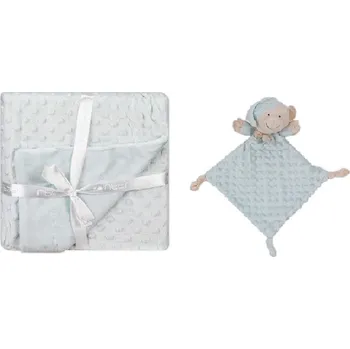 Dětské zboží INTERBABY | Deka měkká kuličky+ přítulka - zelená