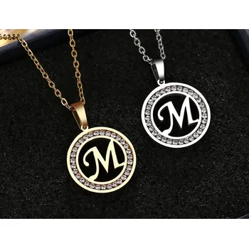 Náhrdelník Řetízek s přívěskem M, Varianta Zlatá