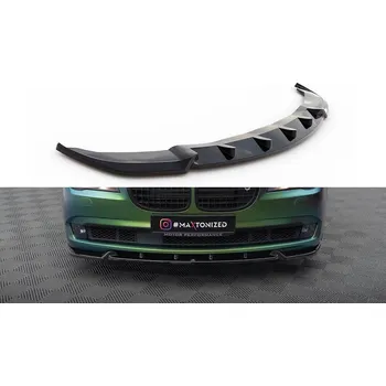 Karosérie Spojler pod nárazník lipa V.2 BMW 7 F01 černý leský plast