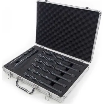 Vrták Metrické vrtáky s kuželem MK2 pro vrtačku, frézku, soustruh rozsah 12 - 30 mm - sada 9 dílů (TrueTech)