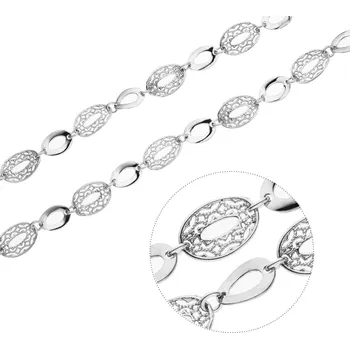 Řetízek Bealio BEALIO Stříbrný náhrdelník FILIGRÁN ovál Délka řetízku: 42+3 cm 03-05509-1676