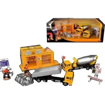 autíčko 4sleep Autosada depo, sklápěčka, domíchávač, značky