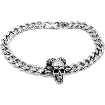 Náramek Steel Jewelry NNáramek LEBKA S ROHY Chirurgická ocel NR231215 dárkové balení zdarma