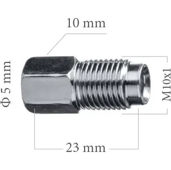 Brzdová hadice WP Koncovka brzdové trubky 5mm M10x1 10x23mm