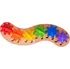 Hračka pro nejmenší Duhová housenka ozubená kolečka 35 x 12 x 4,5 cm