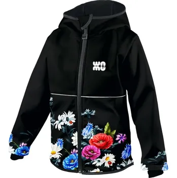 Dívčí bunda WAMU® ČR Dětská softshellová bunda WAMU Luční kytky Velikost: 104/110