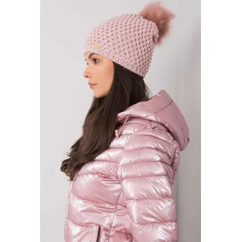 Pokrývka hlavy Glara Vlněná čepice na zimu 970453 růžová