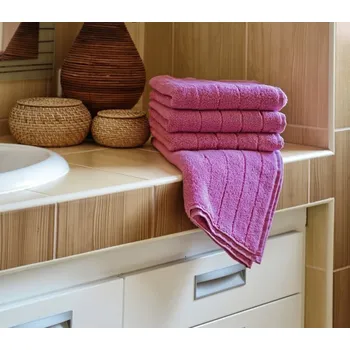 Ručník Polášek Holešov Iva růžová 100% bavlna Růžová Ručník 50x100