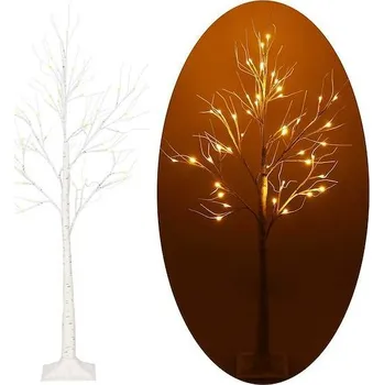 Vánoční světelná dekorace Springos svíticí stromek 210cm bříza 144LED vánoční stromek