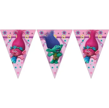 PROCOS Trollové girlanda 230 cm růžová PROCOS Trollové girlanda 230 cm růžová