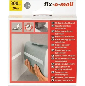 Zip Fix-o-moll Suchý zip, 3000 × 20 mm, polyamid, bílá&nbsp;3563411