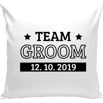 Polštář Polštář bílý 40x40 cm Team Groom